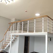 楼梯扶手自装家用护栏简约现代pvc阁楼平台栏杆复式飘窗阳台围栏