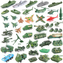 二战小士兵坦克飞机兵人模型军事儿童玩具套装打仗装甲车武器沙盘