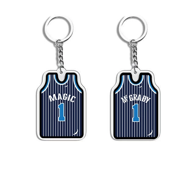 П pendant из акрилового джерси, мини униформа подвеска, 4.6×3.2 см, акрил + металл