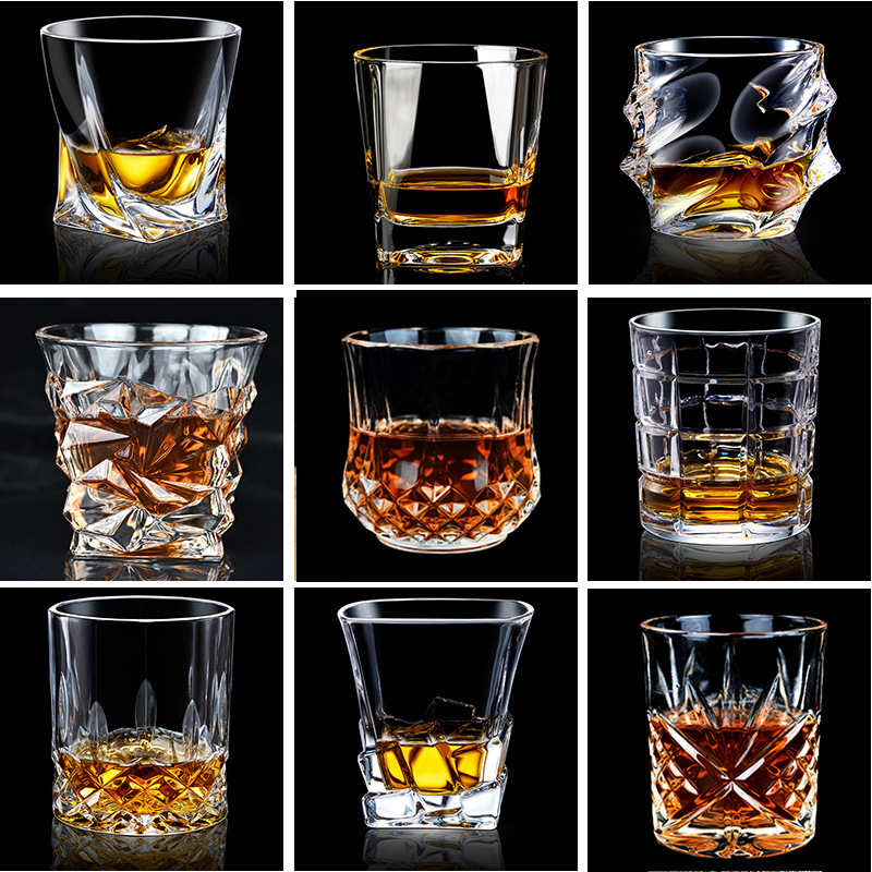 Amazon cristal whisky vidrio de vino extranjero vidrio de cerveza vidrio de agua creativo espíritus vidrio de gama alta vino conjunto traje