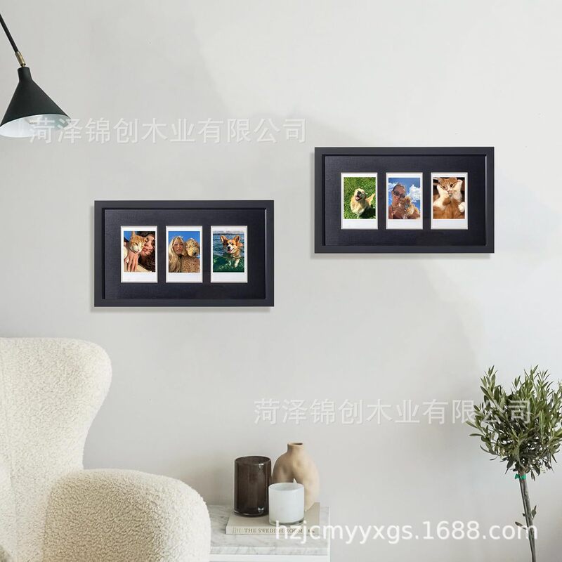 Black Wooden Triple Photo Frame 2× 3inch Photo Display Frame Desktop Wall Decoration Table Photo Frame Black Wooden Triple Photo Frame 2× 3inch Photo Display Frame Desktop Wall Decoration Table Photo Frame