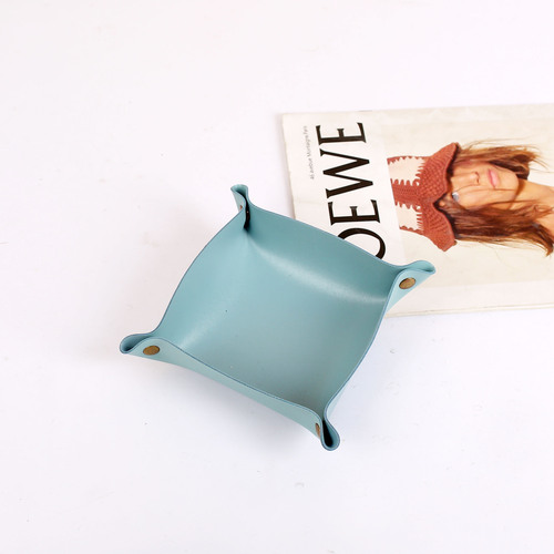 Wholesale desktop leather storage box entrance key storage box jewelry cosmetics petty bourgeoisie gift storage box