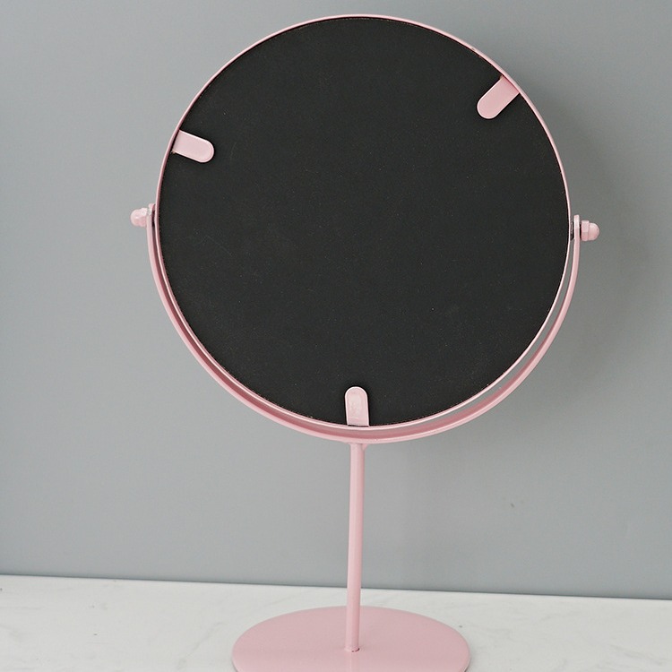 ネット赤デスクトップ化粧鏡家庭用化粧鏡寮女子学生のデスクトップ鏡シンプルな携帯鏡回転ins