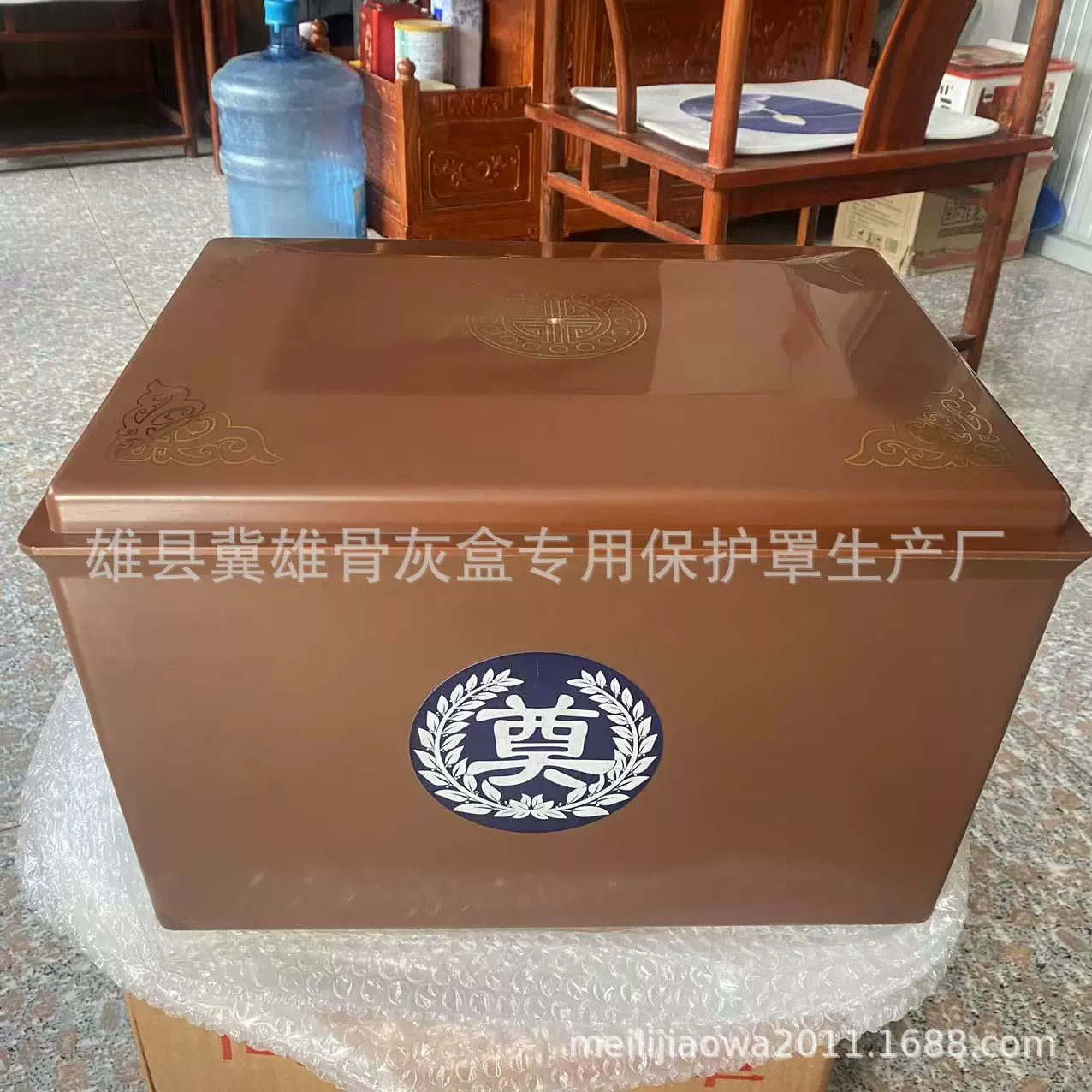 Прямые продажи от производителя похоронных принадлежностей: защитный чехол для урны Morishiki, средний коричневый, красный, специальная влагозащитная коробка для урны