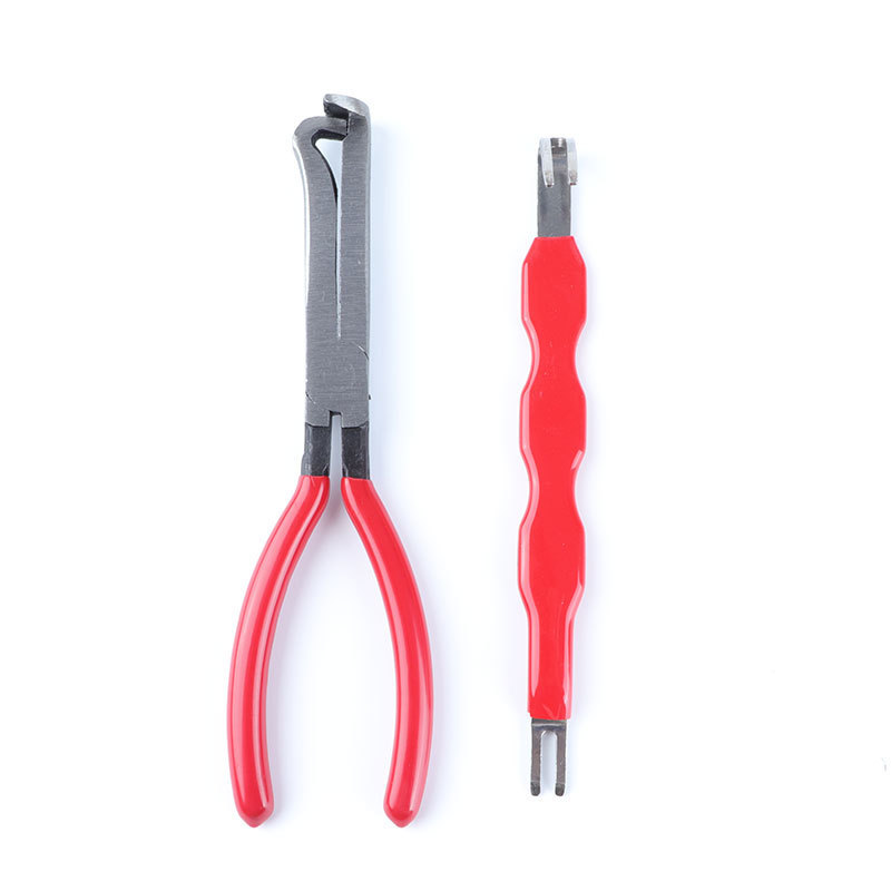 순수한 빨간색 핸들, 직선 헤드, 전원 끄기 펜치 + 빨간색 핸들 커넥터