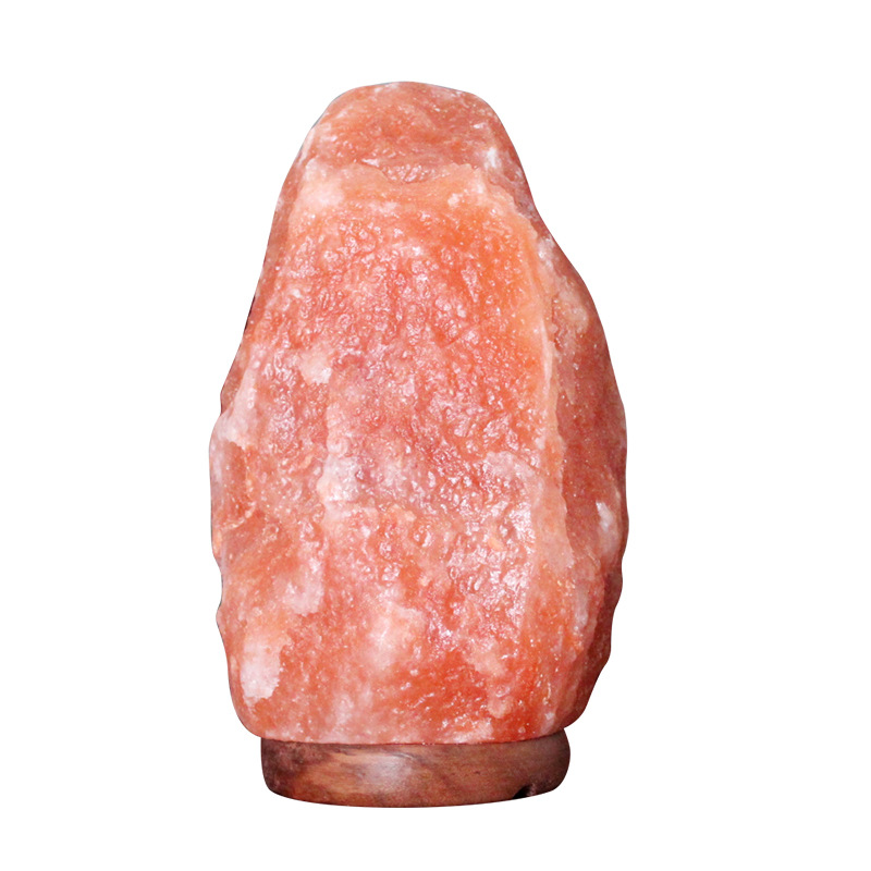 Lámpara de sal de cristal del Himalaya al por mayor lámpara de mineral de sangre de Paloma lámpara de sal de Rosa regalo dormitorio noche creativa Luz