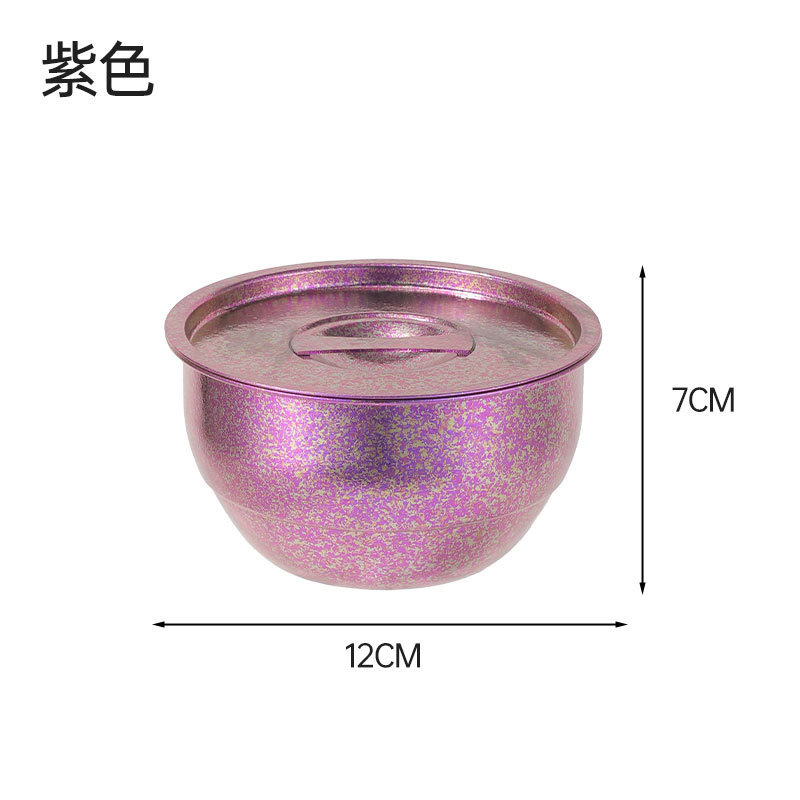 新款纯钛蒸蛋碗单层加厚家用蒸菜盛菜碗纯钛保鲜盒户外保鲜盒批发|undefined
