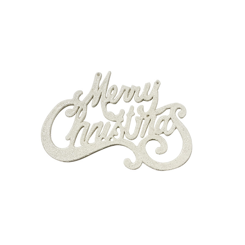 クリスマスの楽しい英語のアルファベットはクリスマスツリーの装飾用品の金粉のアルファベットの札を飾って国境を越えて専用に供えます。|undefined