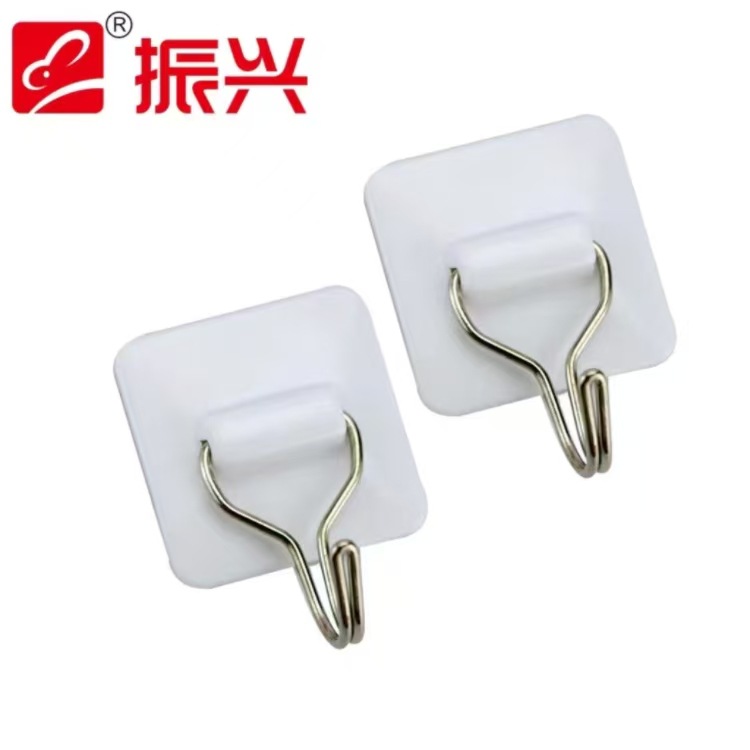 Zhenxing Blister Metal Hooks, Universal Adhesive Hooks, Door Hooks, Strong Adhesive Hooks, Clothes Hooks, 2 Packs