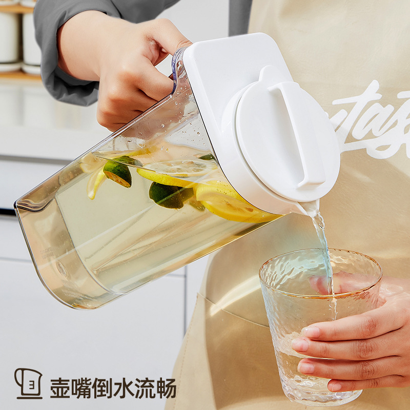 新款家用大容量冷水壺耐高溫耐冷凍冰箱涼水壺果汁冷飲儲放冷水壺