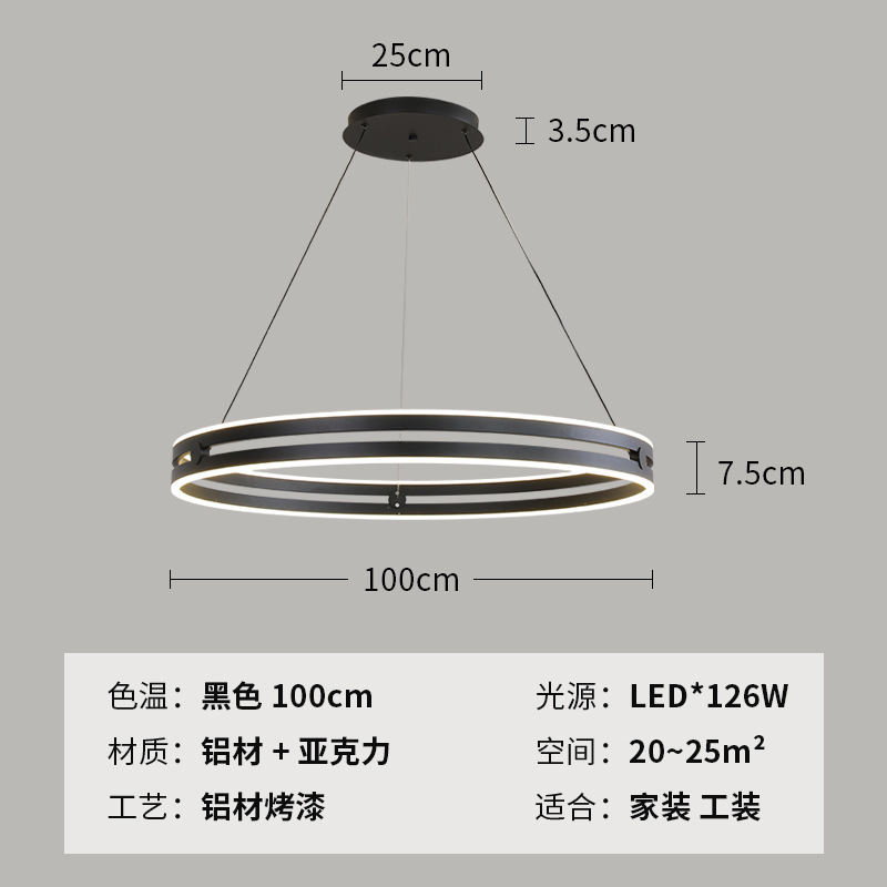 Modelo de comedor lámpara de lujo simple lámpara del dormitorio de lámpara muy redonda modelo de sala de estar diseñador de Italia del norte