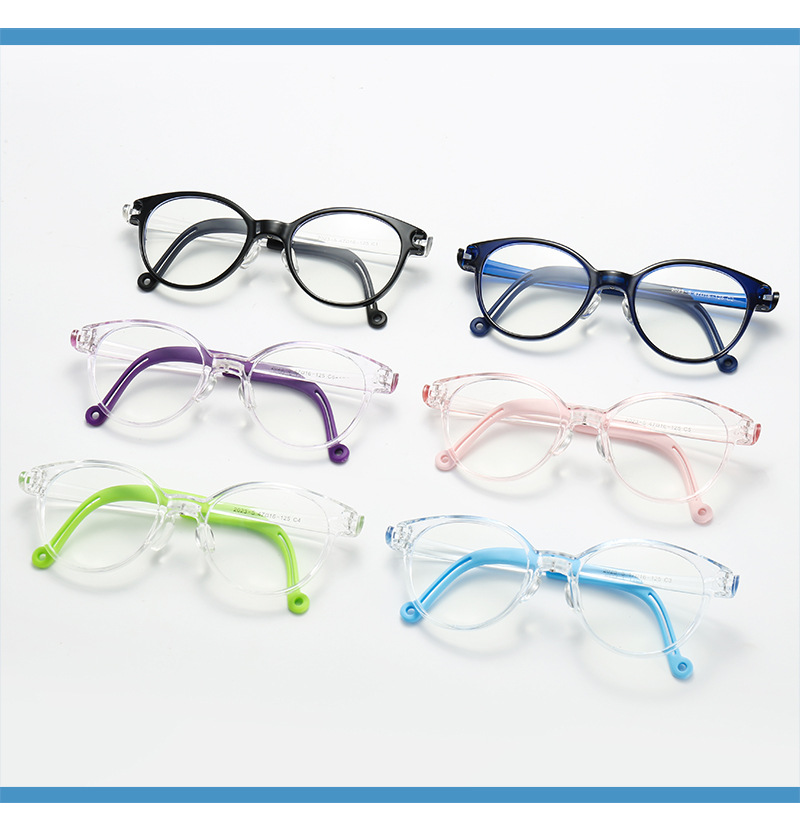 Style Simple Couleur Unie Pc Cadre Ovale Plein Cadre Optique Lunettes display picture 1