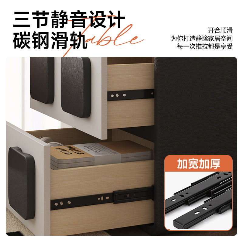 Cabina de cabecera de madera maciza dormitorio simple casera de almacenamiento junto a la cama moderna creativa gabinete de combinación libre sala de estar armario de almacenamiento