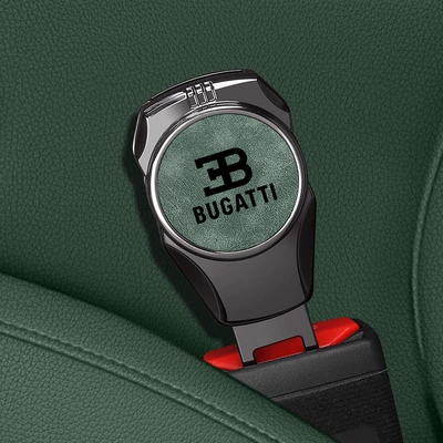 Suitable for Bugatti Veyron Chiron Car Safety Harness Fastener Extension Connector with Buckle (Other Automotive Interior Supplies) - e-style-new-label-gunmetal-green-single-unit-price