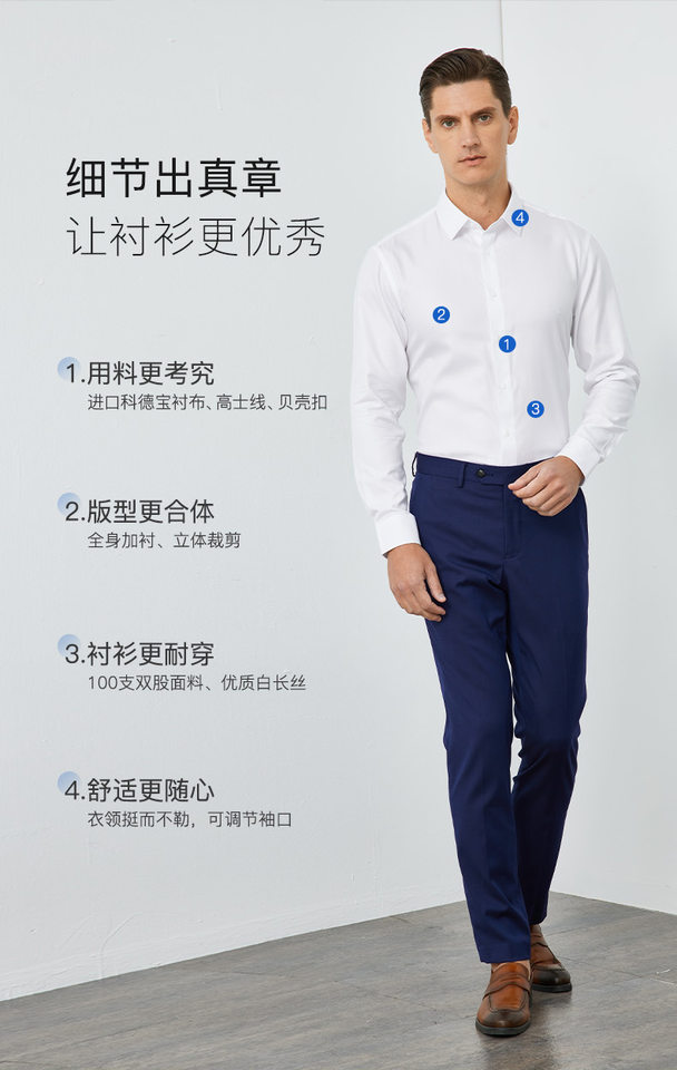 Áo sơ mi nam dài tay cổ lật pha lụa tằm chống nhăn không cần ủi form vừa vặn — Màu xanh nhạt lưới dài tay nam cổ vuông, Màu xanh và trắng ca rô dài tay nam cổ vuông, Màu xanh và trắng ca rô ngắn tay nam cổ vuông, Nền xanh sọc trtrắng dài tay nam cổ vuông chi tiết 10