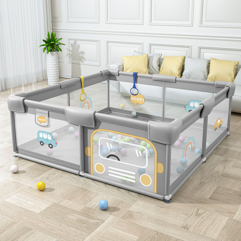 Fuente personalizada fábrica personalizada niños indoor juego valla rastreando almohadilla de seguridad para toddlers tela valla de tela