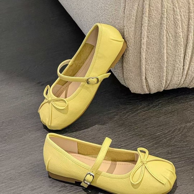Dames mary jane ballerina's van schapenwol met verhoging_voghion.com