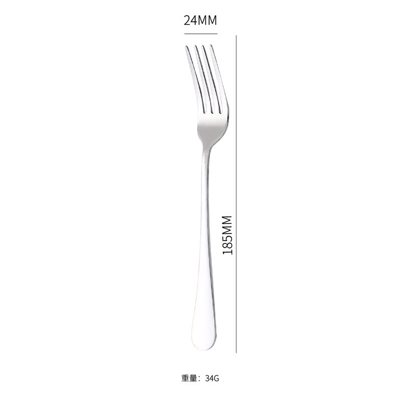 1010光柄食器ステンレススプーンコーヒースプーンフルーツフォークホテル用品ラウンドスプーンステーキナイフフォーク子供スプーン|undefined