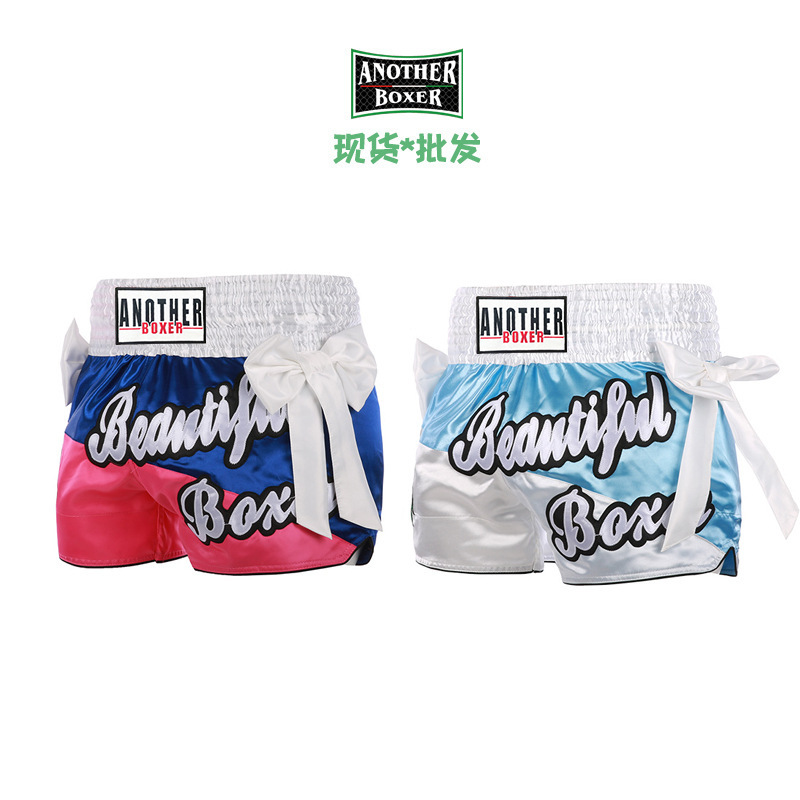 Thai Muay Thai Shorts for Women's Free Fighting Training, Professional Fighting Men's Boxing Pants for Professional Training