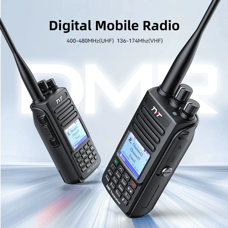 Портативная радиостанция TYT MD-UV390 IP67 водонепроницаемая, DMR цифровая, AES256, двухступенчатая 10 Вт, противоударная
