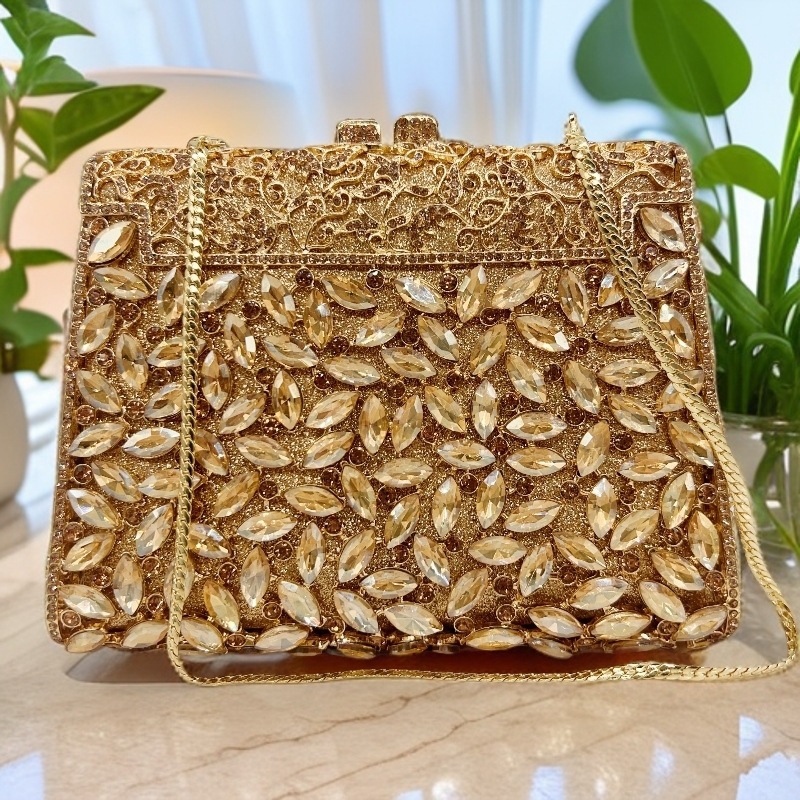 Bolsa de embrague de diamantes transfronterizos bolsas de banquete europeas y americanas bolsas de maquillaje para mujeres celebridades de fiesta bolsas de mano