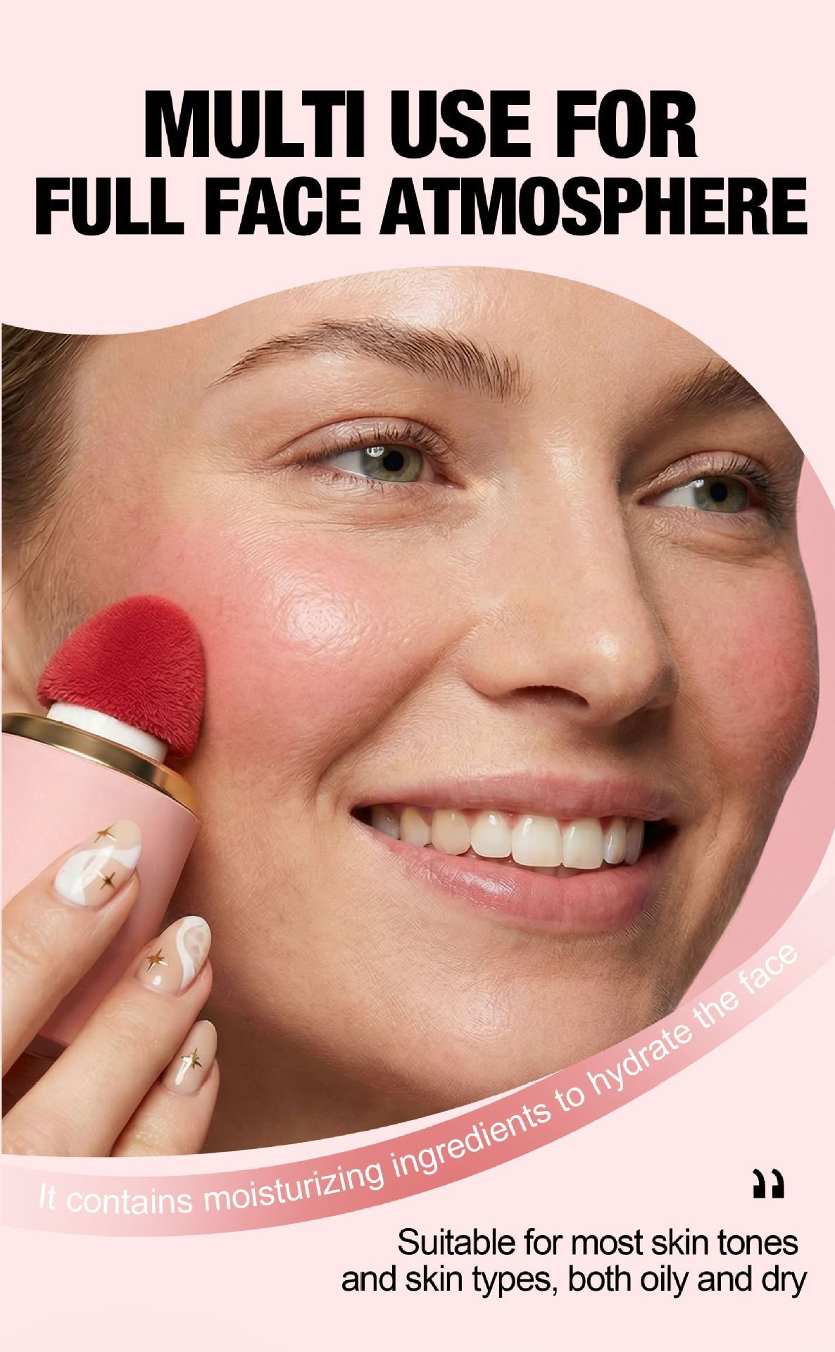 Mattes Flüssig-Rouge – Natürliches, transparentes Finish, leicht zu verblenden und langanhaltende Wangenfarbe_voghion.com