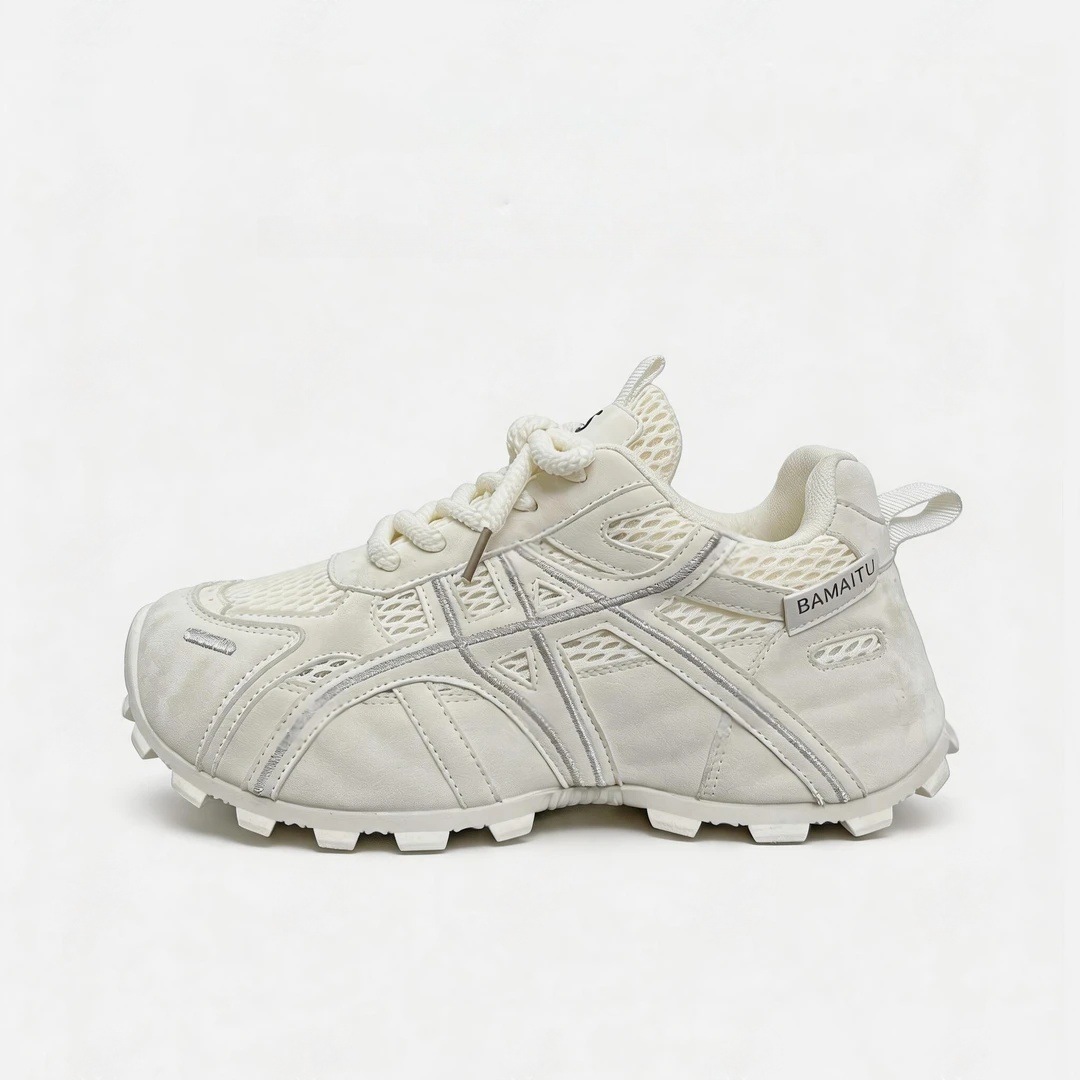 Zapatos de papá para mujeres 2026 nueva moda ultra versátil transpirable ligero antideslizante y resistente al desgaste aumentando la altura interior de los zapatos deportivos casuales de mujer