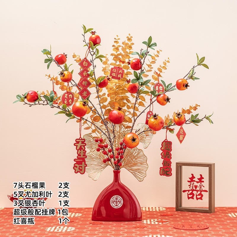 Decoración de la boda Decoración de la boda Decoración de la sala de estar Flor Flor Flor Mesa de la sala de bodas Mesita de la cama de la boda Decoración de flores falsas