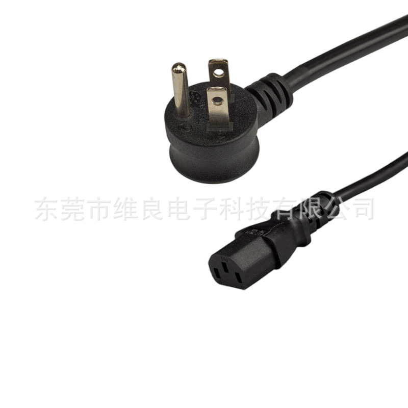 NEMA 5-15P-7转C13直头左弯右弯上弯下弯带锁UL 817标准工厂直销