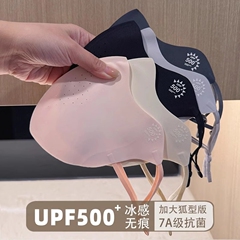 护眼角冰丝防晒口罩女D立体遮阳防紫外线夏季面罩冰感轻薄透气