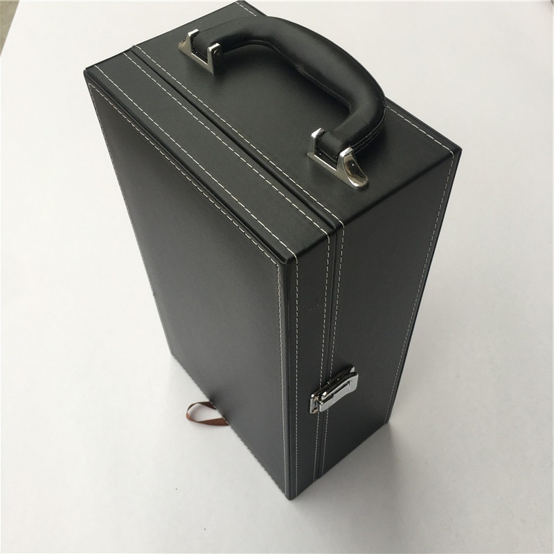 厂家销售/ 皮质红酒礼品包装盒  2瓶装酒盒  各款红酒包装盒