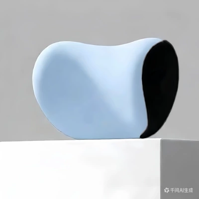 Waist support Foam Neck Pillow - maca-blue-headrest-without-logo