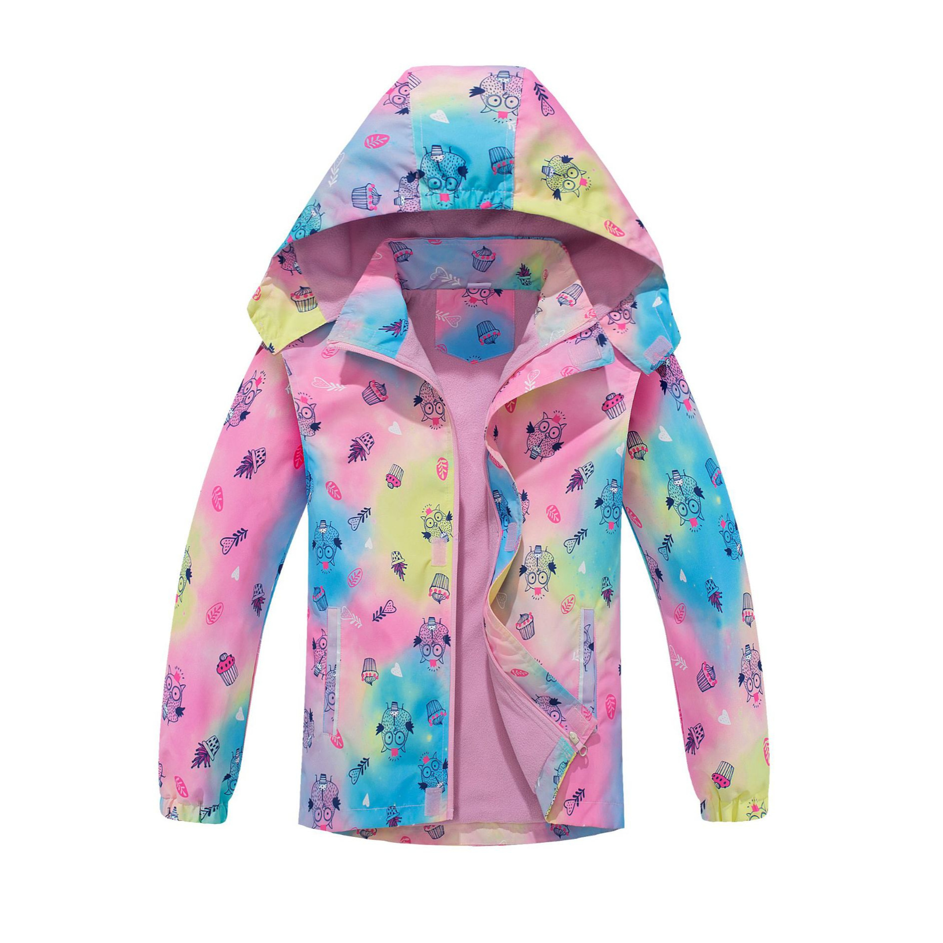 Travel waterproof breathable fleece fashionable jacket with zipper