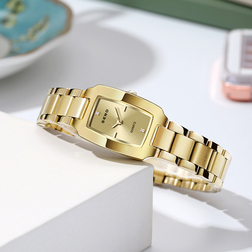 Factory Direct Shipping to Southeast Asia Best-Selling Trendy Square Women's Watch Waterproof Fashion Women's Student Wholesale Quartz Watch