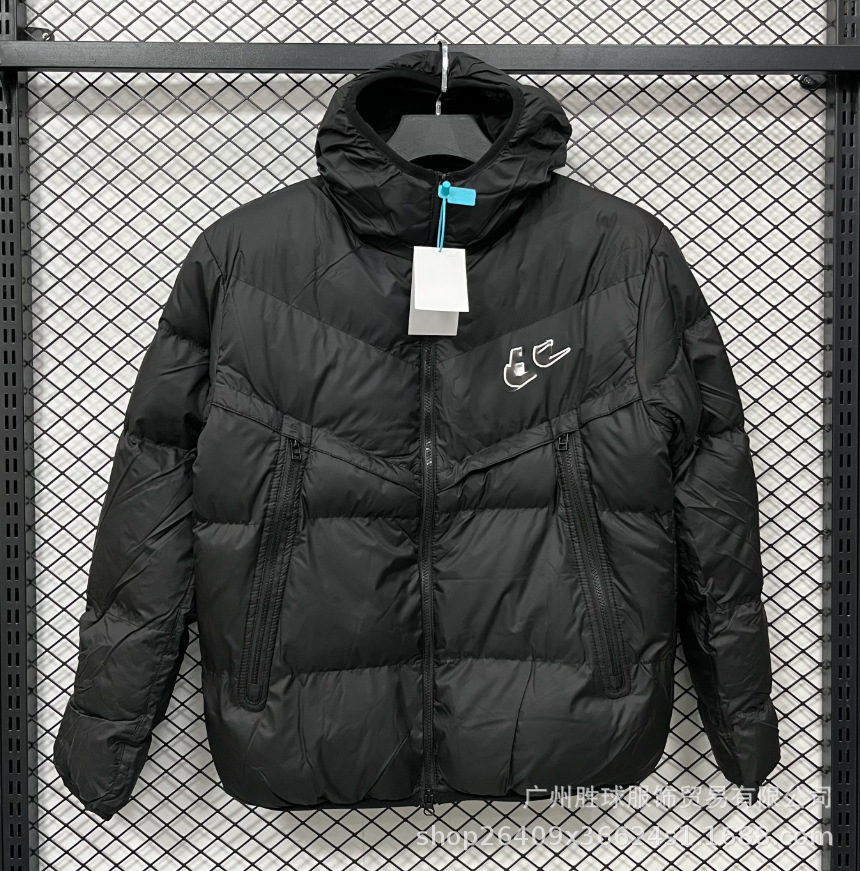 Invierno NK bordado chaqueta fluorescente de béisbol de algodón París grueso chaqueta de algodón con capuchón de fútbol abrigo cálido image 49