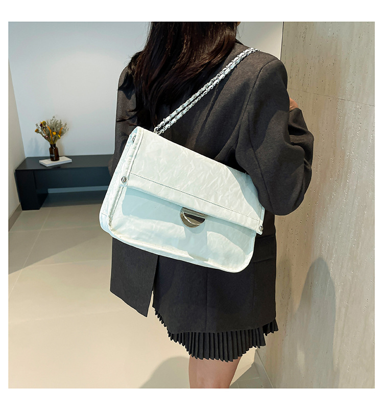 Lille niche med stor kapacitet til kvinder 2024 ny afslappet kædearmhuletaske, moderigtig og alsidig enkelt skulder_voghion.com