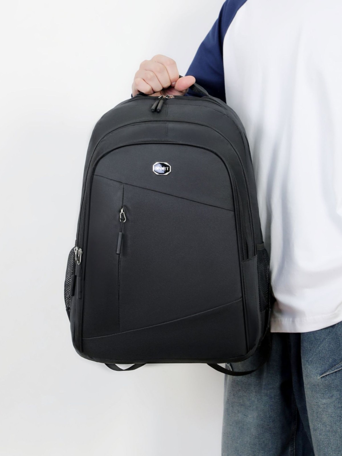 Viaje multicapa de viaje de negocios transfronterizo mochila de computadora para estudiantes de secundaria secundaria para hombres simple moda mochila de gran capacidad