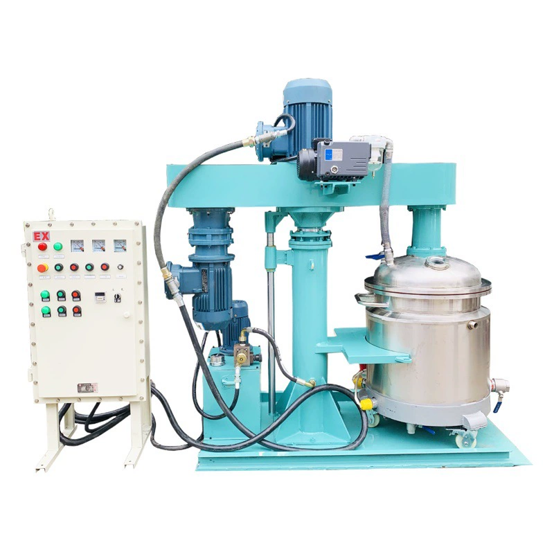 Гидравлический подъемный смеситель косметический уход за кожей вакуумная пеногасящая диспергирующая машина AB клей силиконовый гель диспергирующая машина
