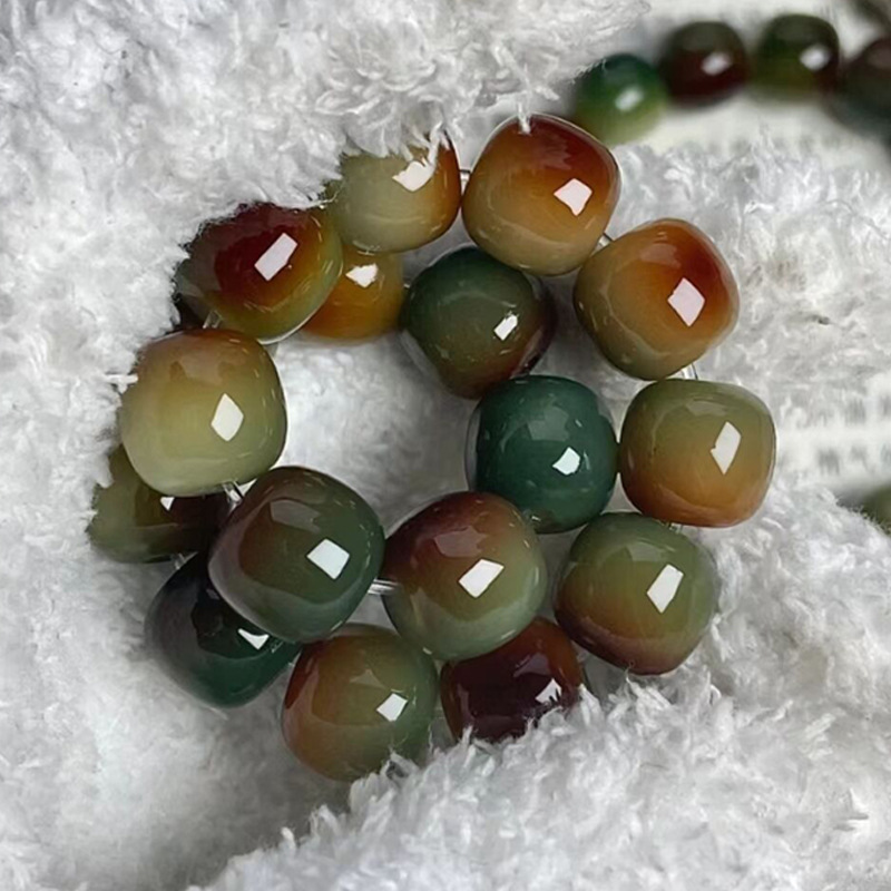 둔황 홍얀 버킷 비즈