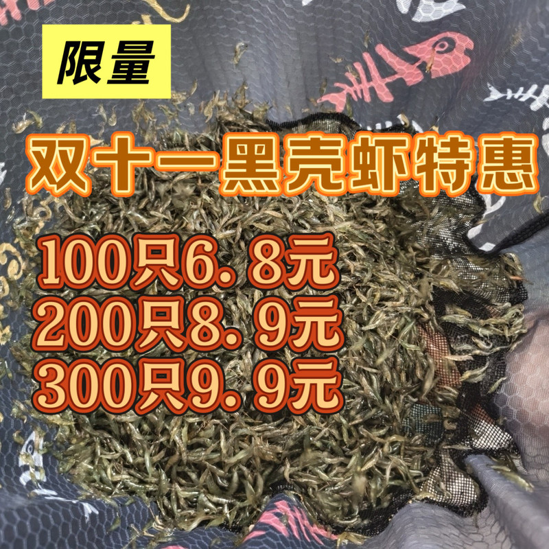 Black shell shrimp, algae-eating shrimp, turtle and arowana feed, live and fresh, for ornamental aquariums, with free shipping, algae removal tools, shrimp and fish tank algae removal