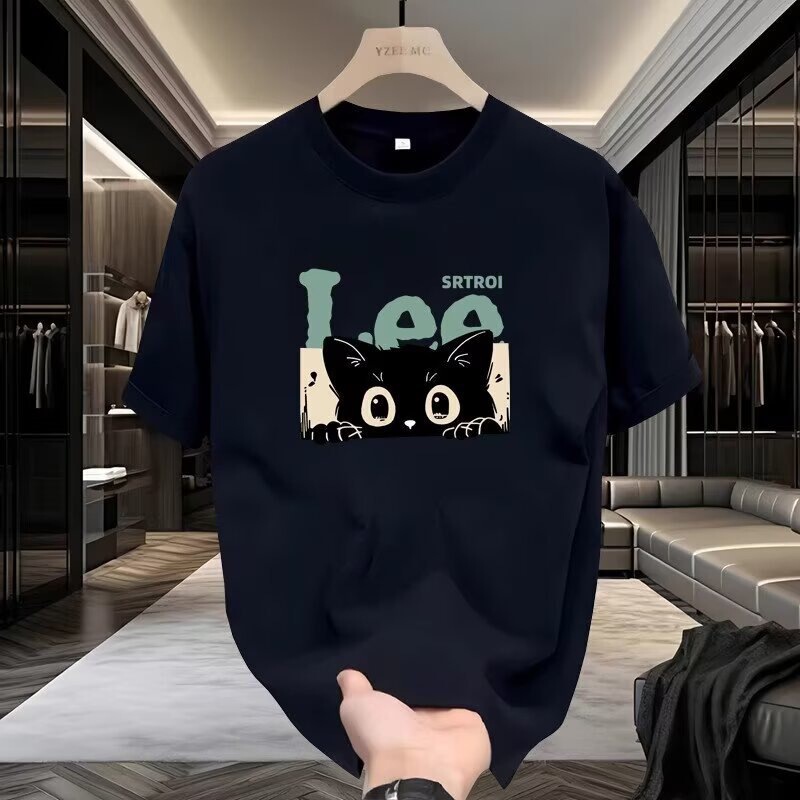 American Retro Trendy Brand Casual Versatile Short-Sleeve T-Shirt for Men, New Summer Heavyweight Pure Cotton Loose Lazy Style Top American Retro Trendy Brand Casual Versatile Short-Sleeve T-Shirt for Men, New Summer Heavyweight Pure Cotton Loose Lazy Style Top