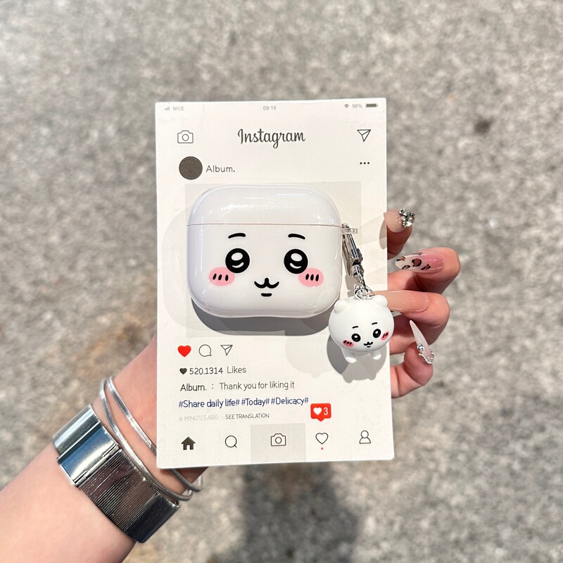 Cartoon Usachi Xiaobajiyi Expression Suitable for AirPods Protective Cover New Ipod Apple Headphone Case Belt Cartoon Usachi Xiaobajiyi Expression Suitable for AirPods Protective Cover New Ipod Apple Headphone Case Belt