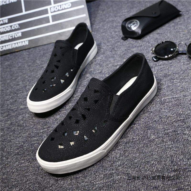 2026 Spring New Breathable Hollow Canvas Shoes for Men, Slip-On Loafers, Trendy Casual Moccasins 2026 Spring New Breathable Hollow Canvas Shoes for Men, Slip-On Loafers, Trendy Casual Moccasins