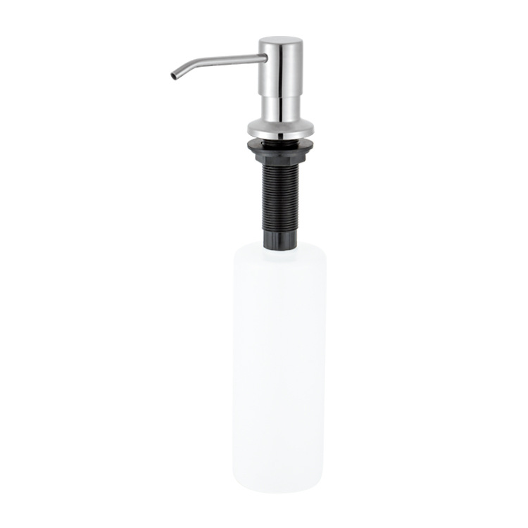 Long'an F25-2 Kitchen Manual Fregadero Dispensador de jabón Estilo simple a juego Cabeza de bomba de baño cepillado para el hogar Manual