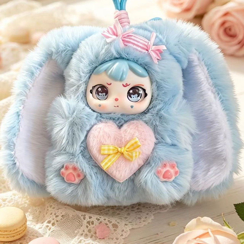 귀여운 스위트 토끼 봉제인형 키링 18cm 가방 장식 열쇠고리 선물
