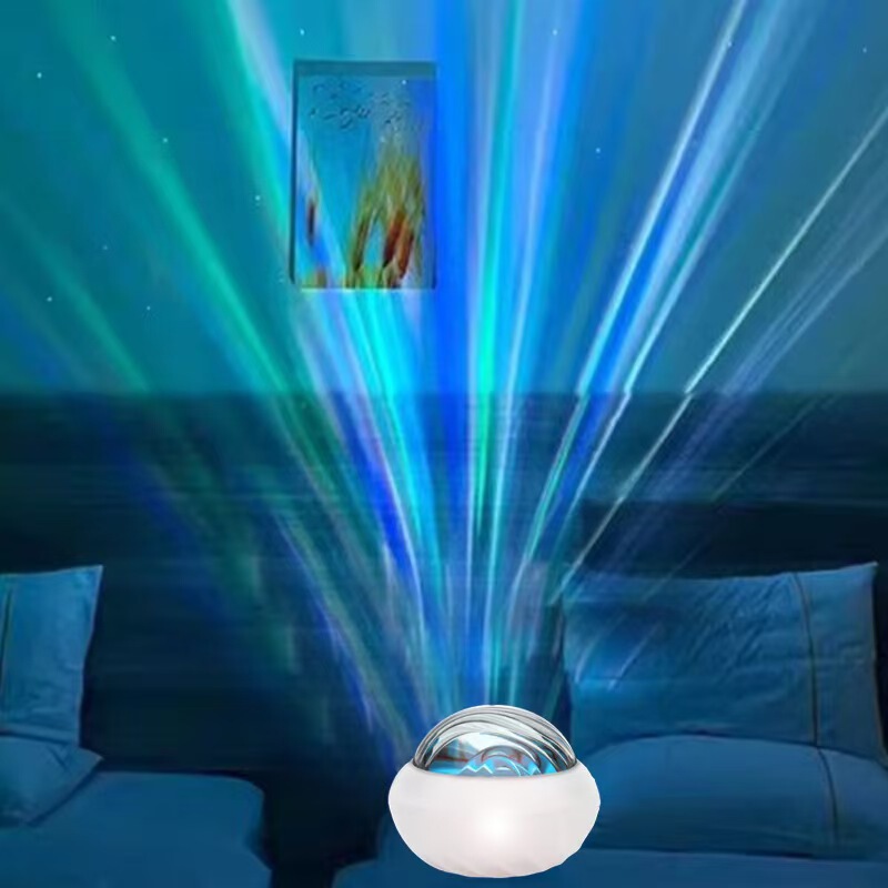 跨境水波纹星空投影灯小夜灯创意女生床头卧室激光动态星空投影灯|undefined