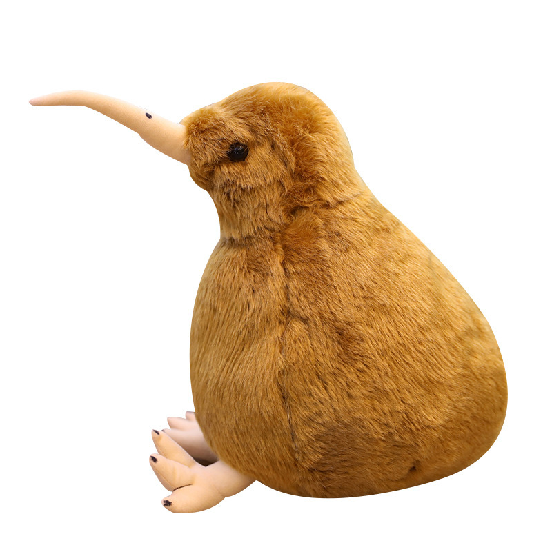 Simulación de muñecas de pájaros exóticos, pájaros de Nueva Zelanda, juguetes de peluche, lindos muñecos de tela de pájaros