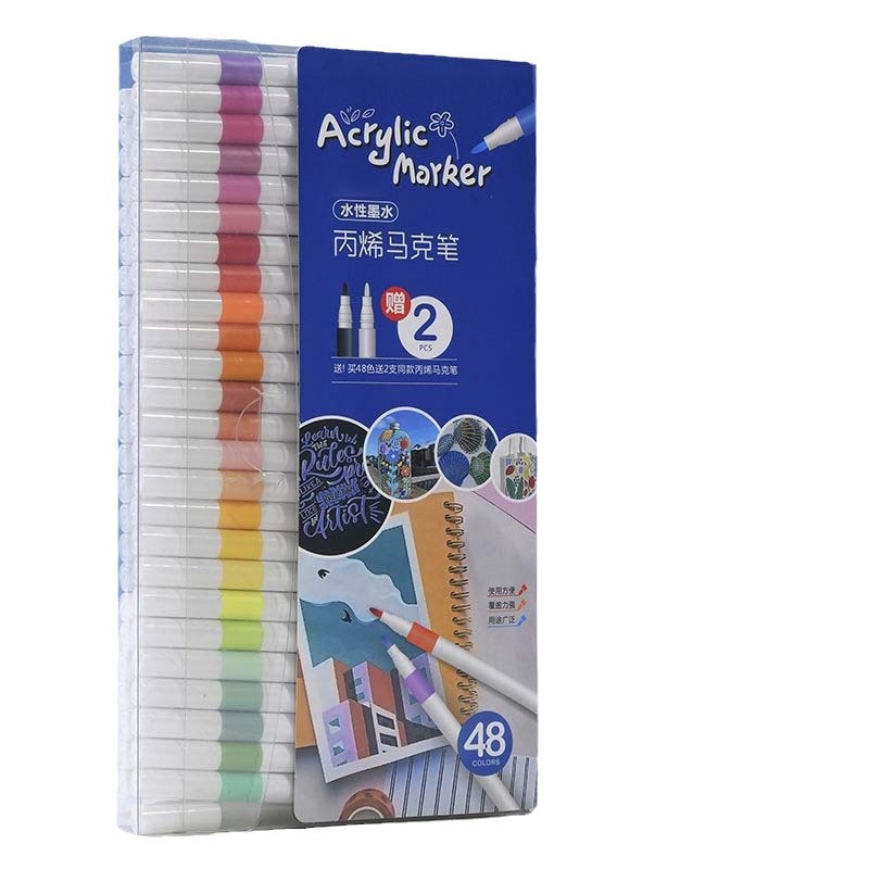 Marcador de acrílico especial para pintura de arte infantil graffiti juego de color superpuesto borrable pincel de pincel de pincel de pincel de pincel mayorista
