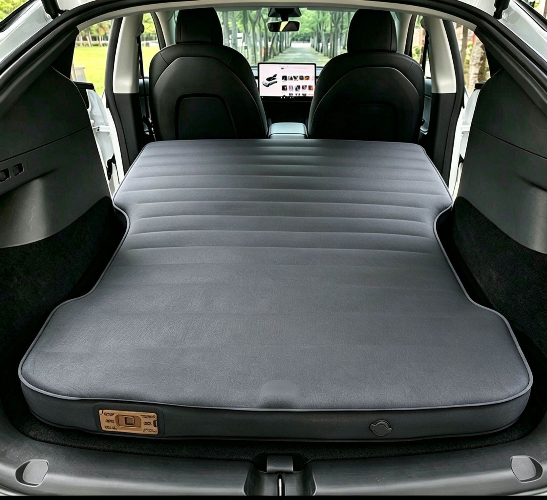 Tesla Special Car Mattress, Travel Outdoor Camping Automatic Inflatable Bed, Car Supplies