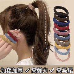 高弹力发绳成人头绳扎头发皮套皮筋女无接缝发圈韩国简约加粗加厚